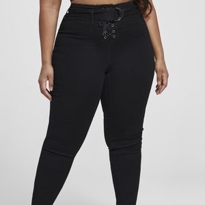 ♡ Fashion to Figure Lace-Up Jeans - 16